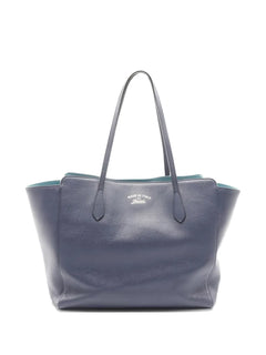 2000s swing leather tote bag