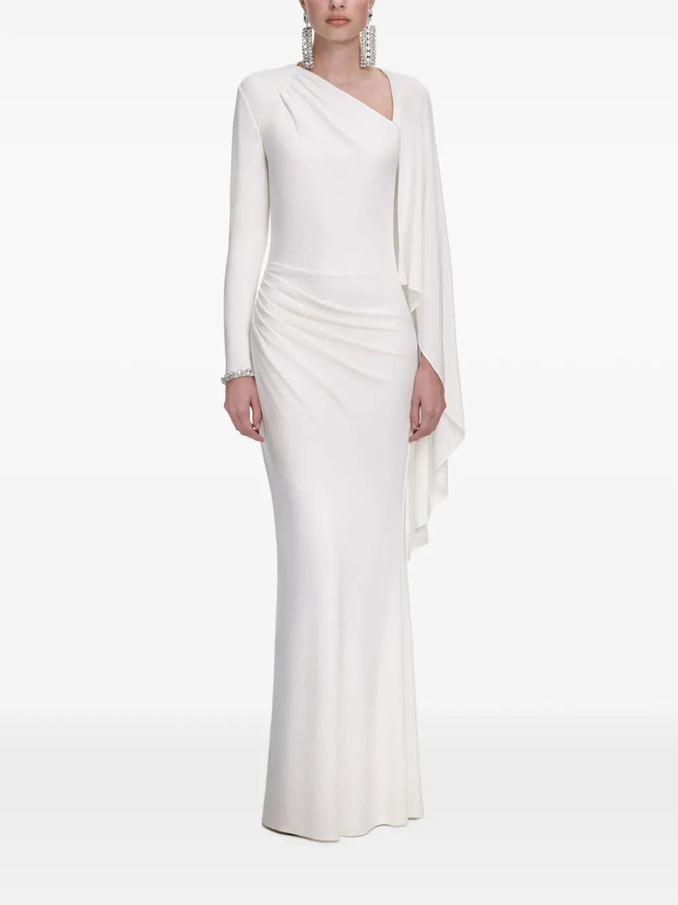 draped maxi dress