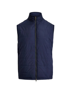 woven zip vest