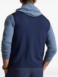 woven zip vest