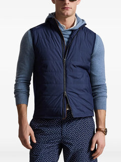 woven zip vest
