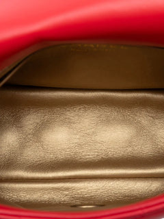 2019 Mini Square Classic Lambskin Pearl Crush Single Flap crossbody bag