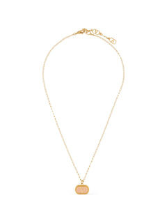 logo-pendant necklace