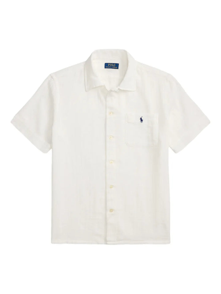 embroidered pocket shirt
