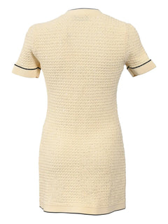 sequin knitted mini dress