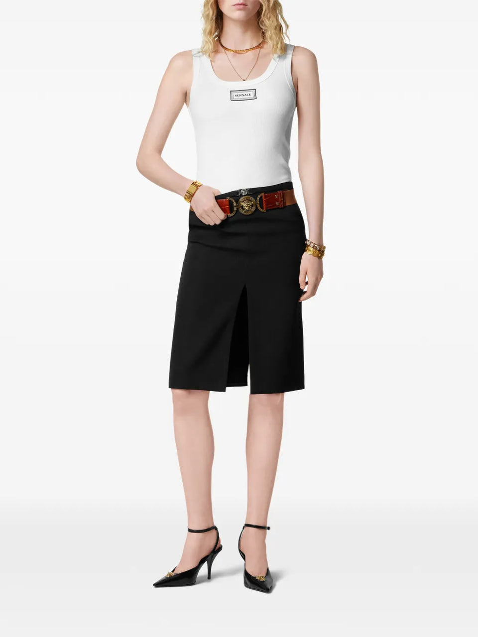 Wool Midi Skirt