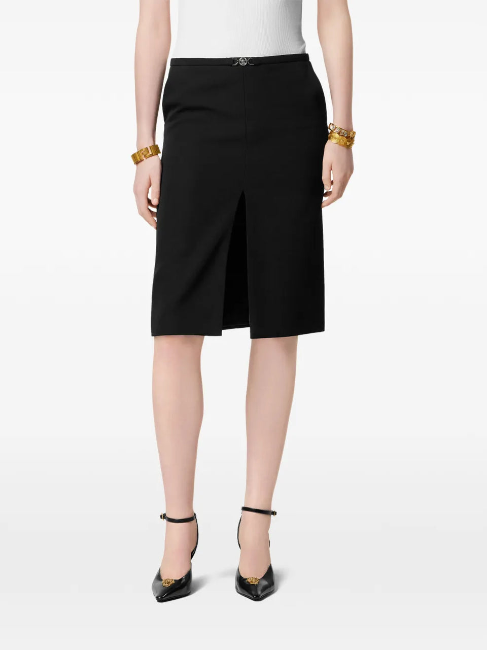 Wool Midi Skirt