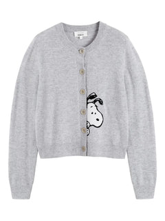 x Peanuts Snoopy Peekabow cardigan