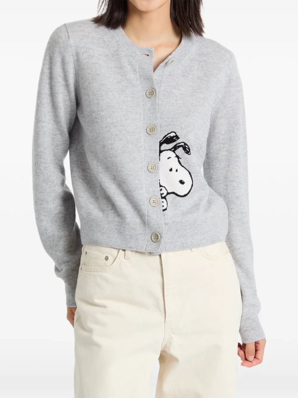 x Peanuts Snoopy Peekabow cardigan