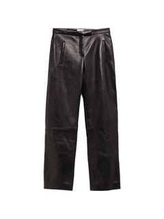 panelled leather trousers