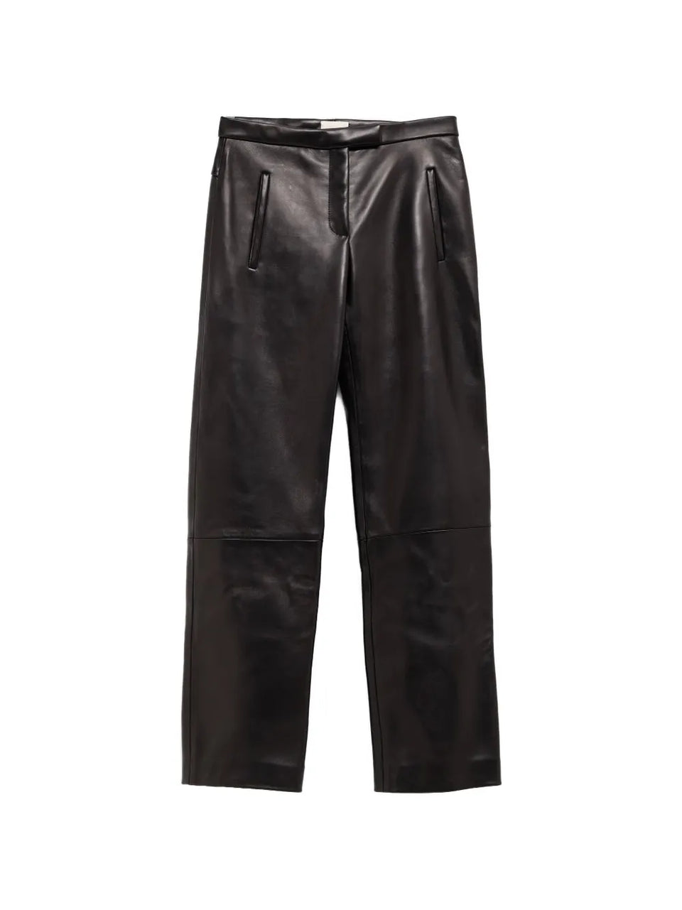 panelled leather trousers