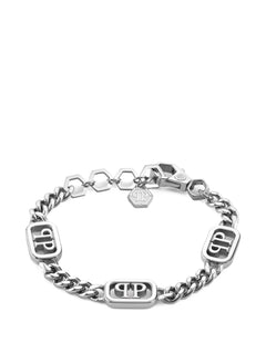 logo-lettering chain bracelet