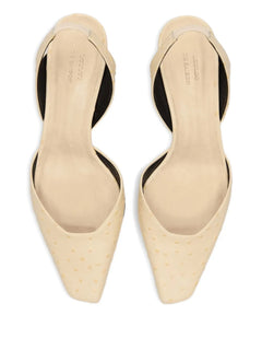 Sully square-toe slingback pumps