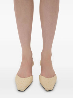 Sully square-toe slingback pumps