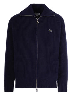zip logo cardigan