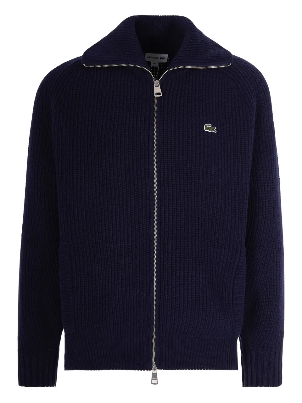 zip logo cardigan
