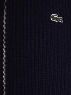 zip logo cardigan
