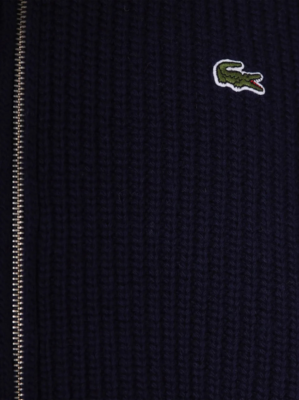 zip logo cardigan