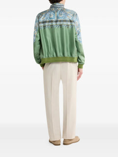 paisley-print bomber jacket