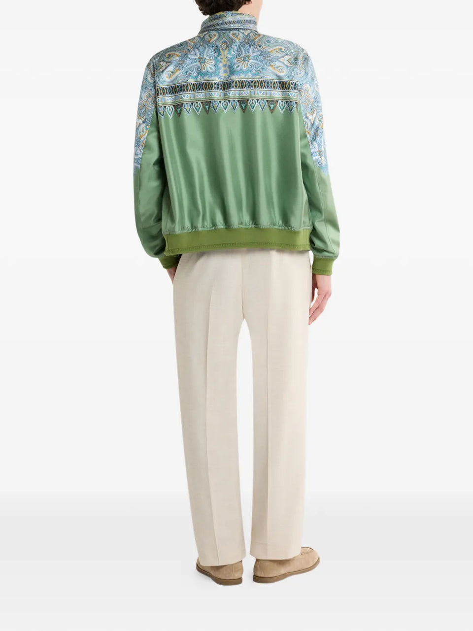 paisley-print bomber jacket