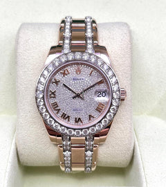 Rolex | Datejust | 81285 | Rose gold | 34 mm | Rose gold | Pink | Automatic