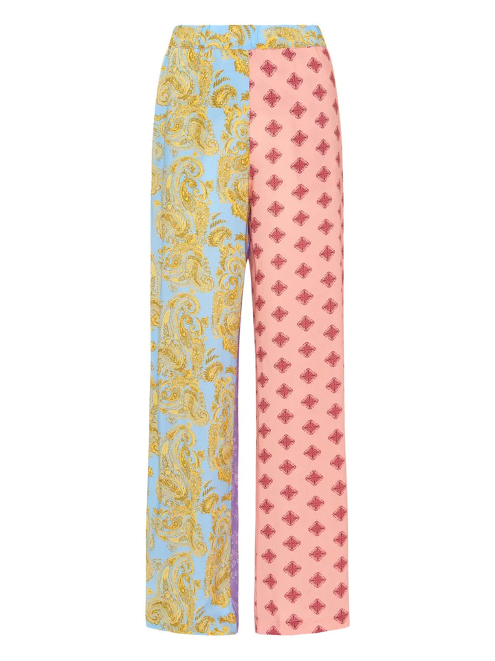 Paisley patchwork trousers