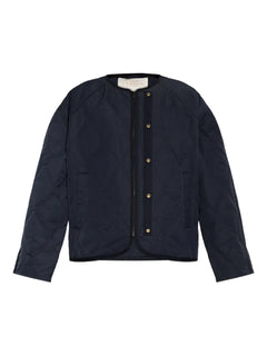quilted press-stud jacket