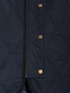 quilted press-stud jacket
