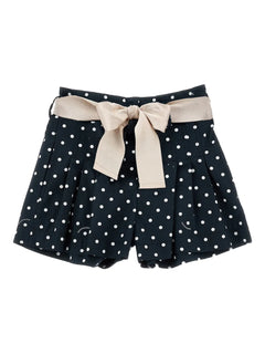 polka-dot bow shorts