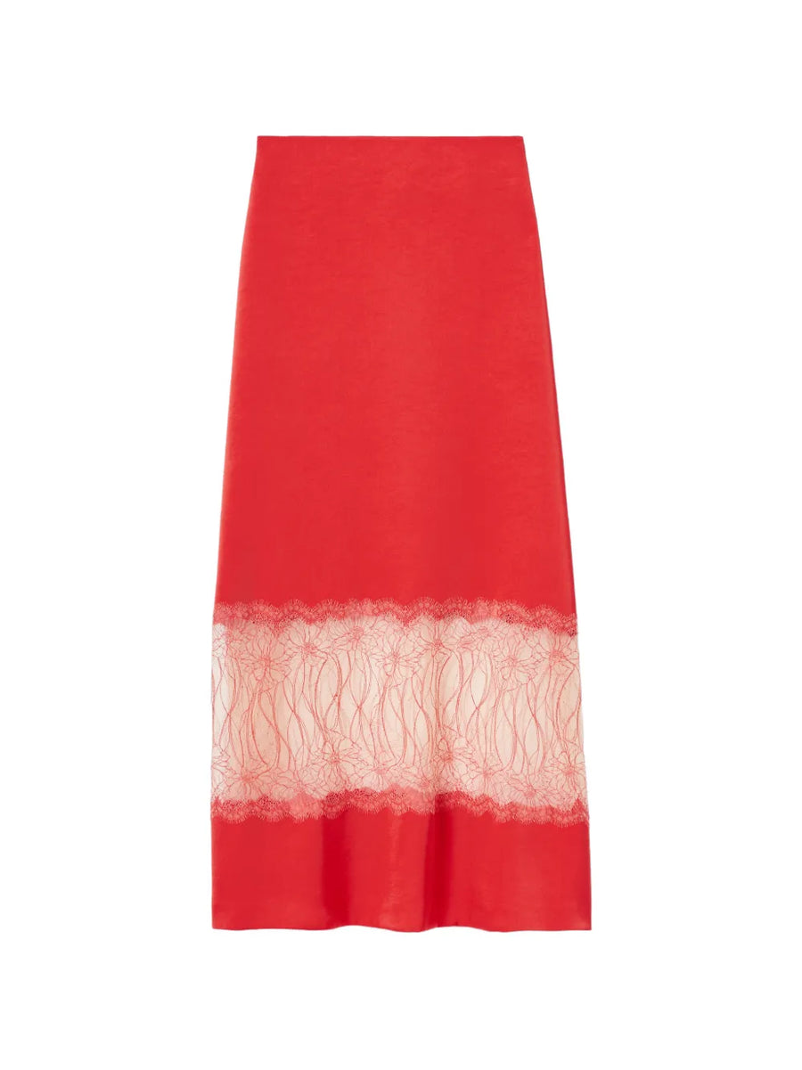 lace A-line skirt