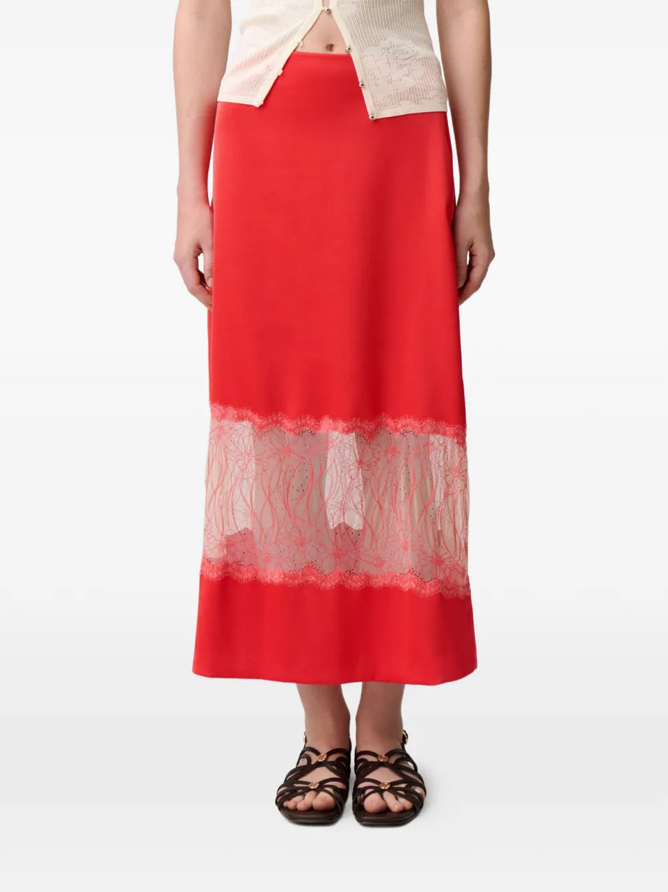 lace A-line skirt