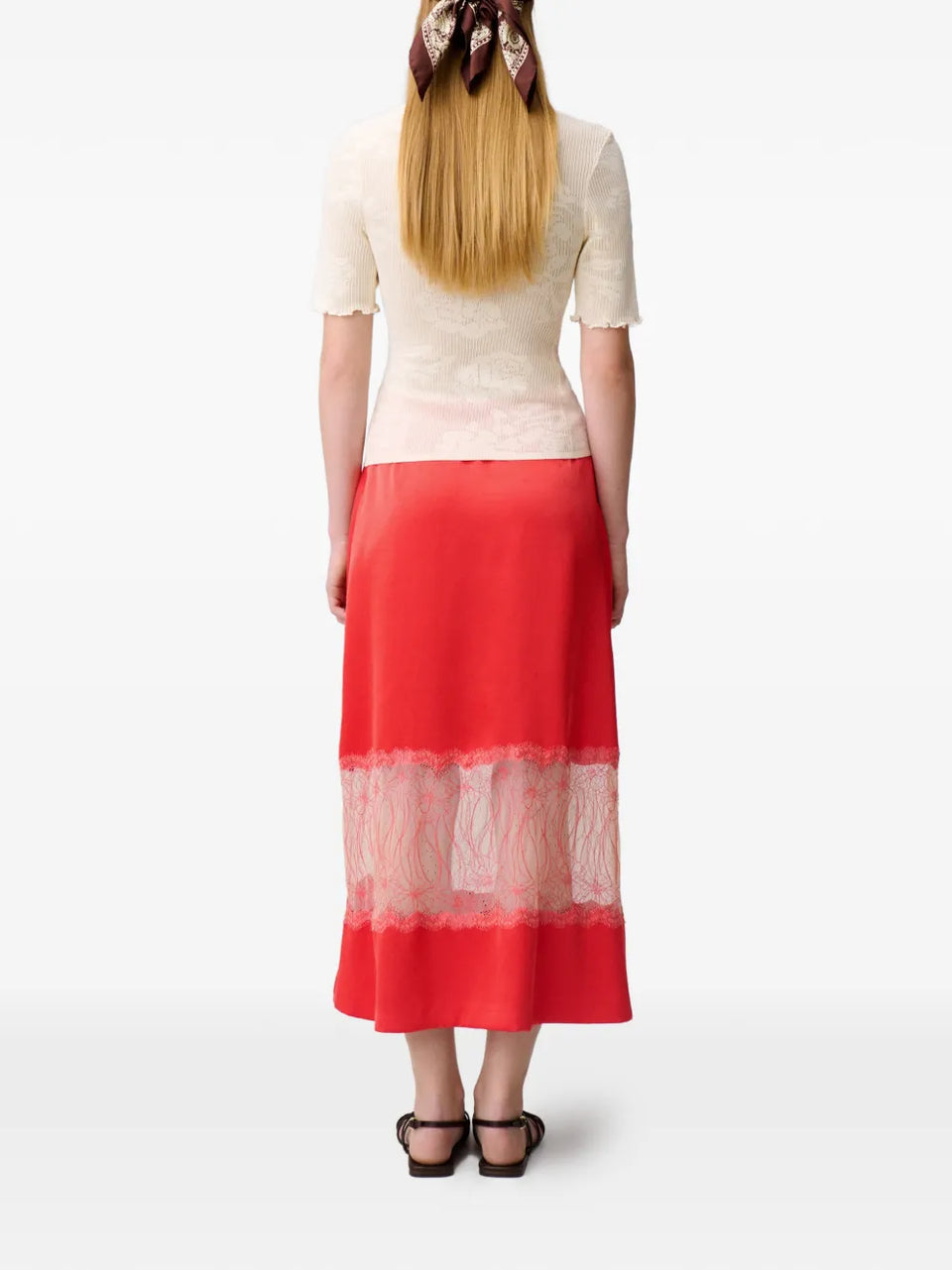lace A-line skirt