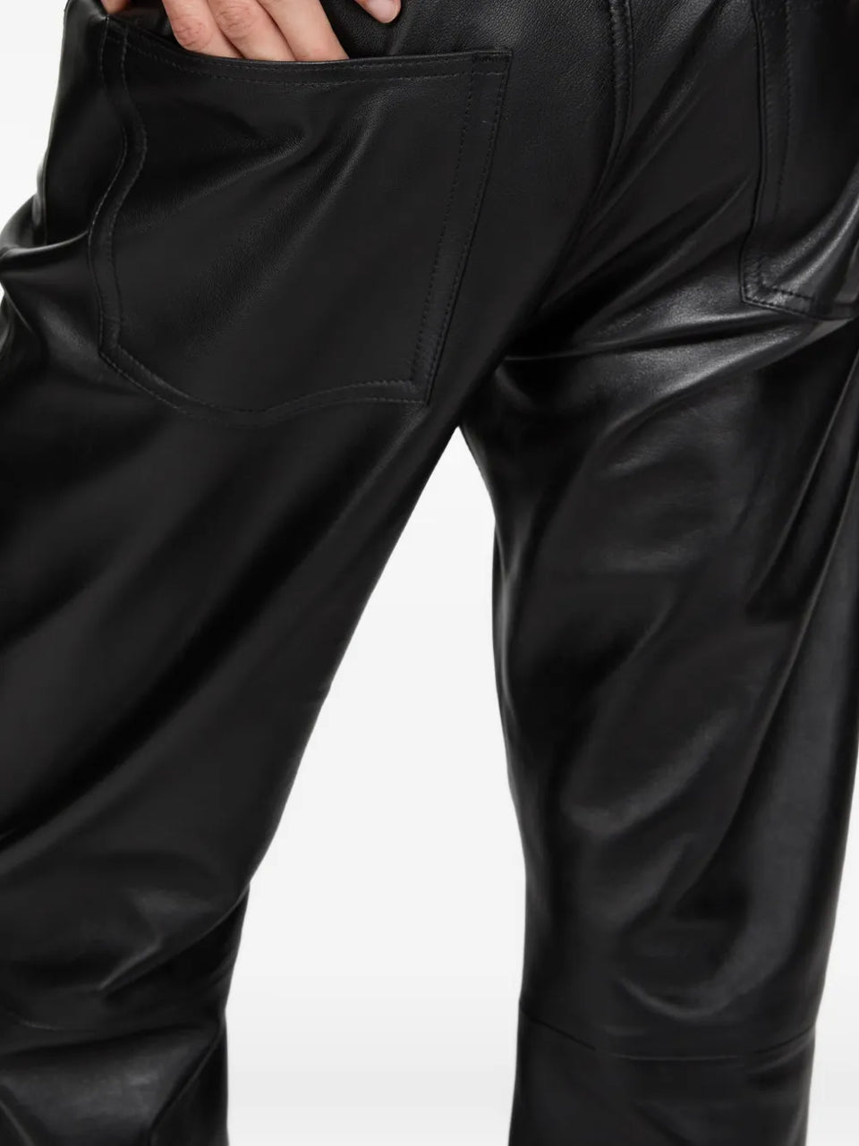 lamb leather trousers