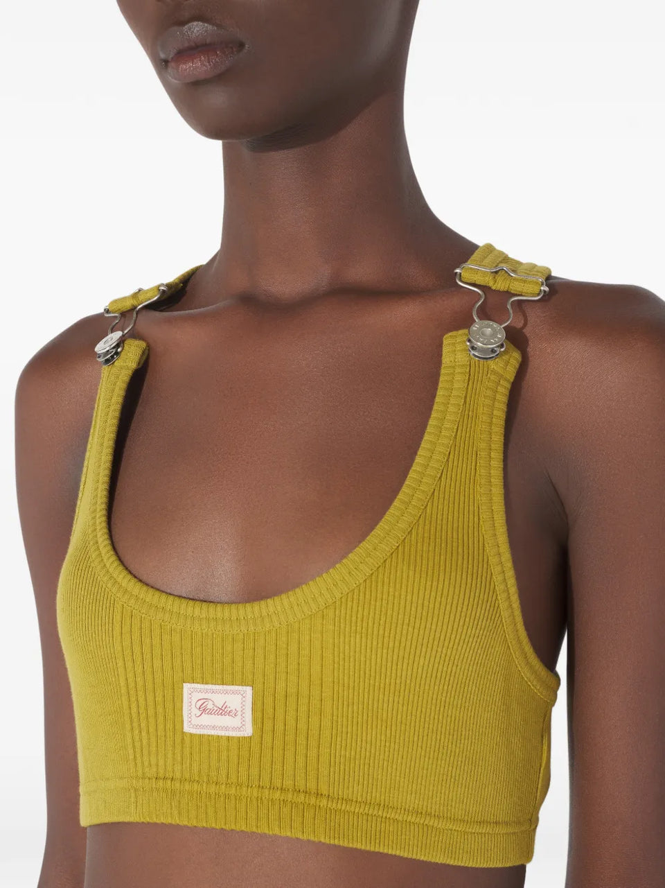 ribbed patch bra