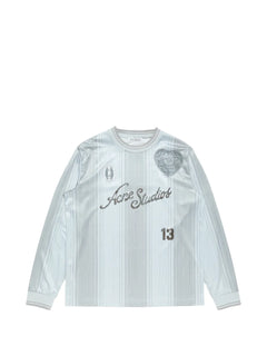 heart applique striped T-Shirt