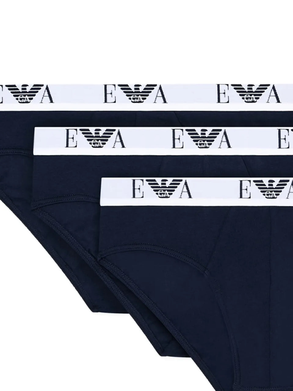 elasticated-waistband logo-detailed briefs (pack of three)