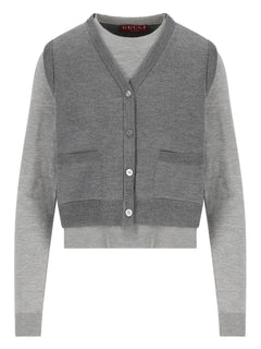 waistcoat-effect cardigan