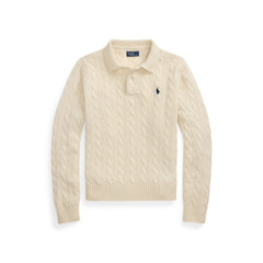Cable Knitted Long Sleeve Crew Neck Jumper