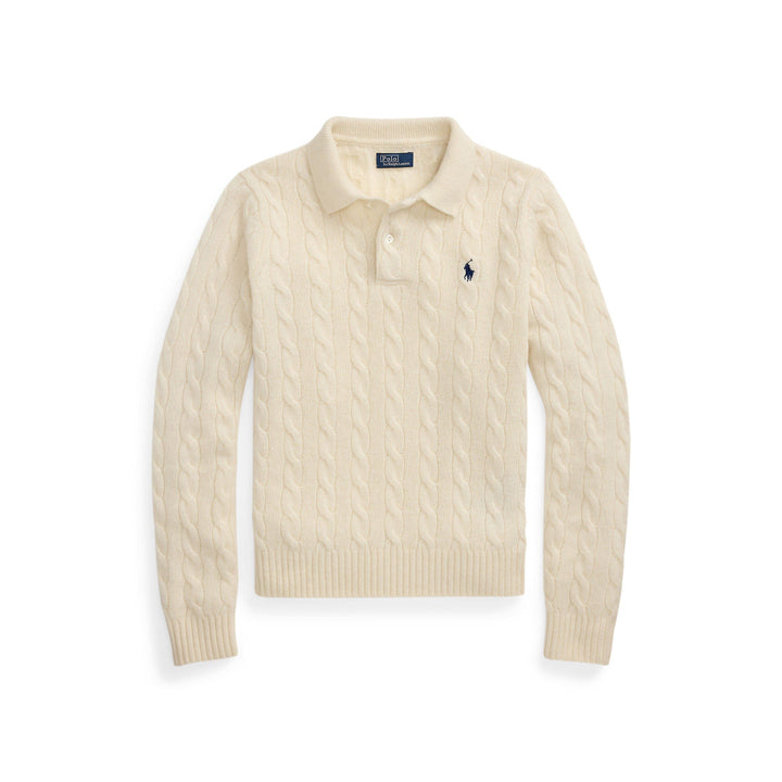 Cable Knitted Long Sleeve Crew Neck Jumper