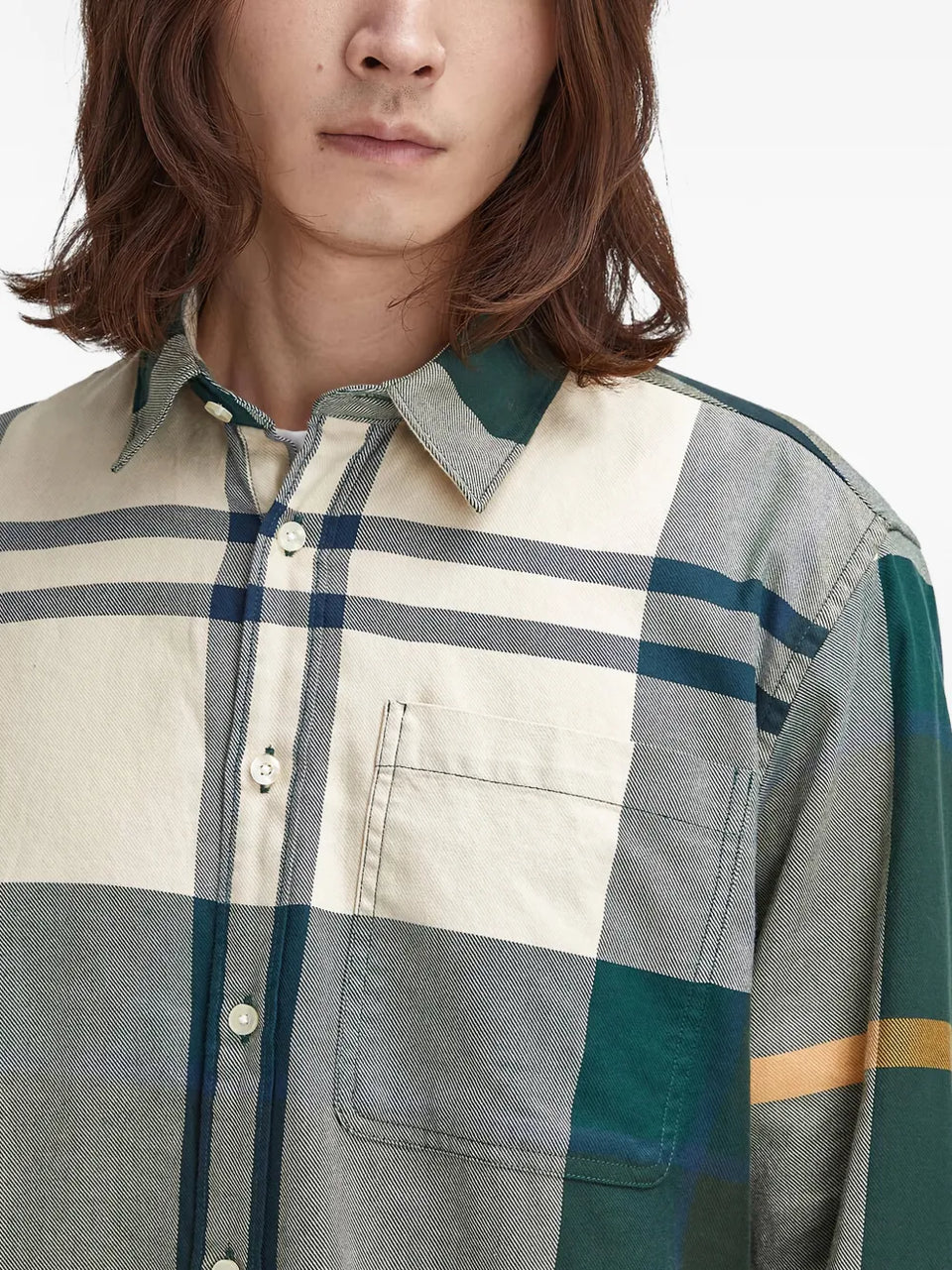 tartan pocket shirt