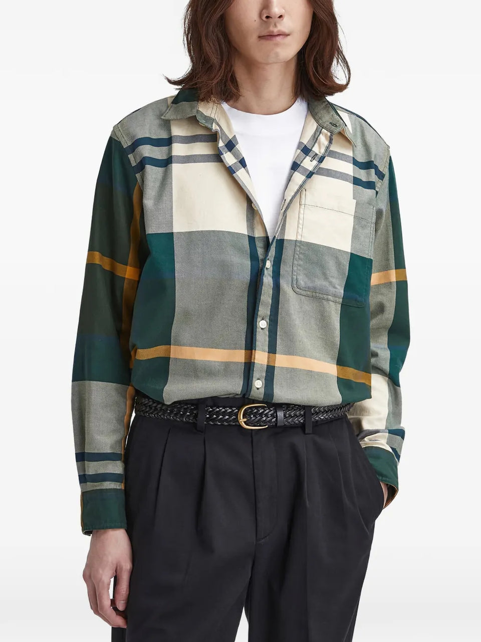 tartan pocket shirt