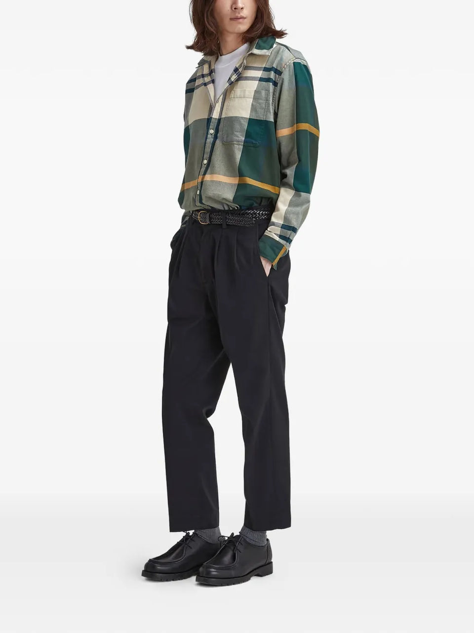 tartan pocket shirt