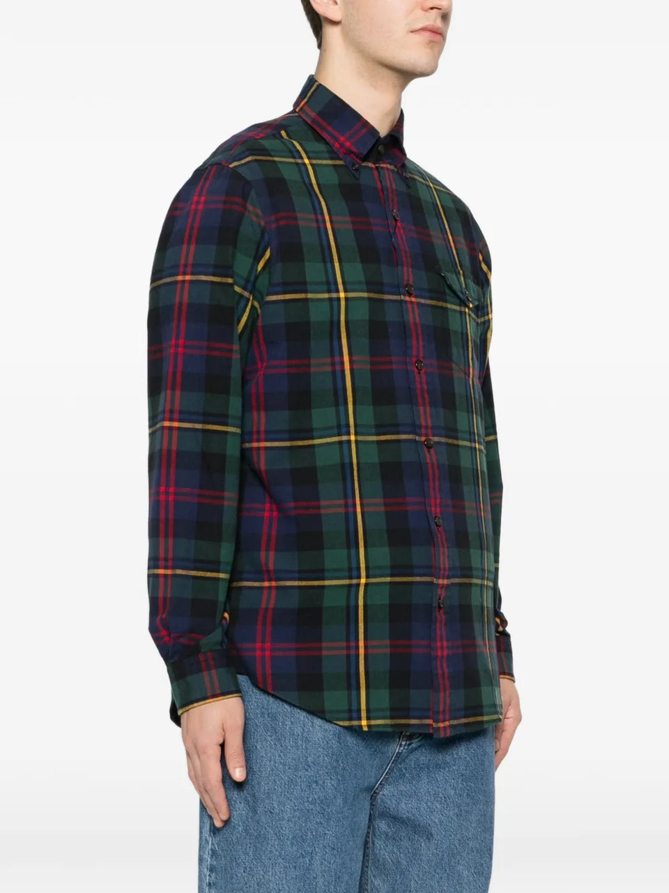 plaid pocket shirt