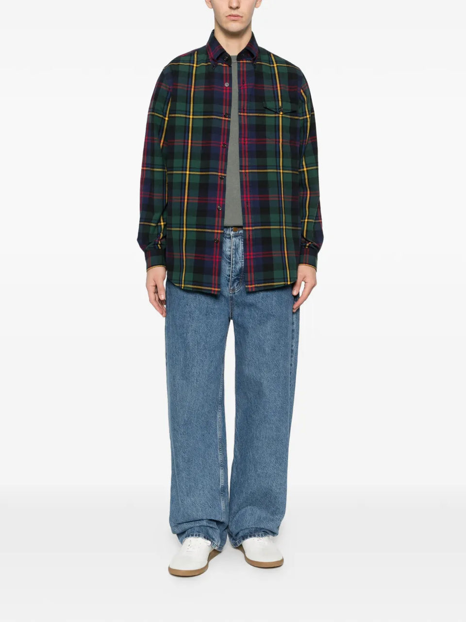 plaid pocket shirt