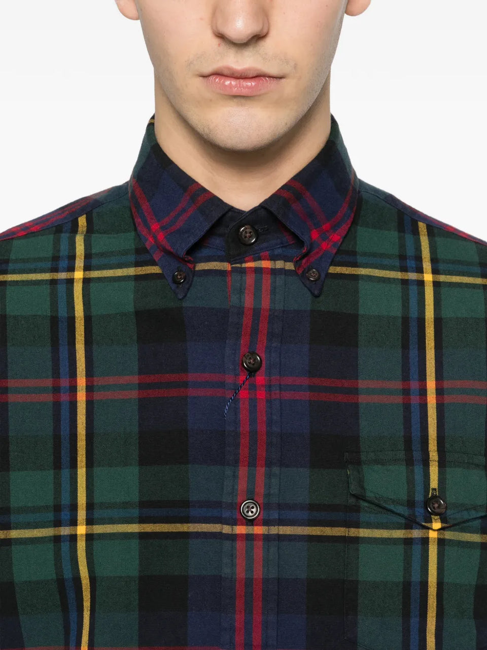 plaid pocket shirt
