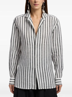 Capri striped linen shirt