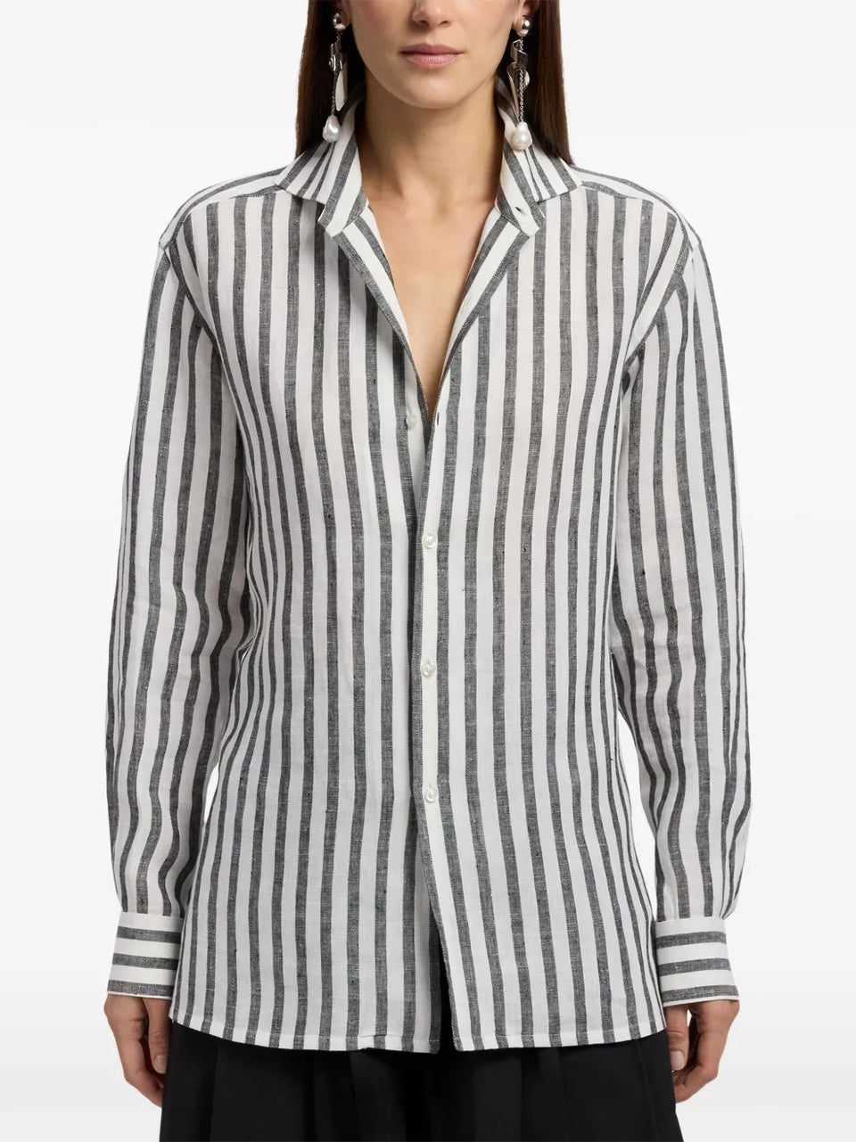 Capri striped linen shirt