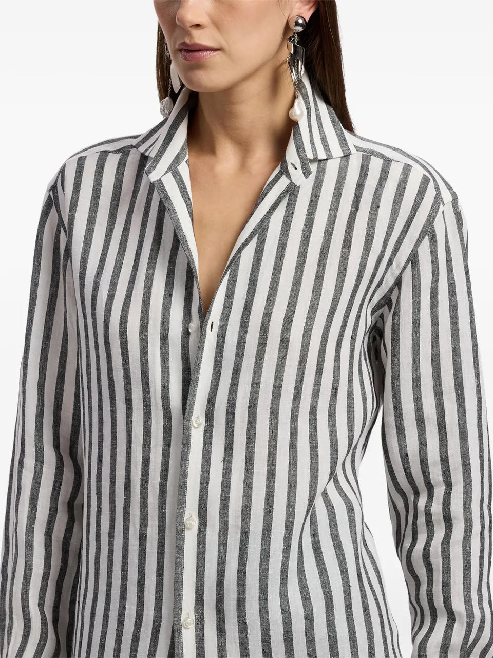 Capri striped linen shirt