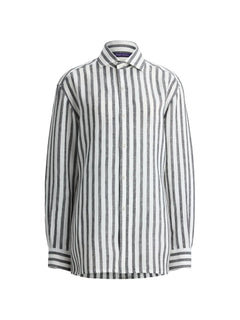 Capri striped linen shirt