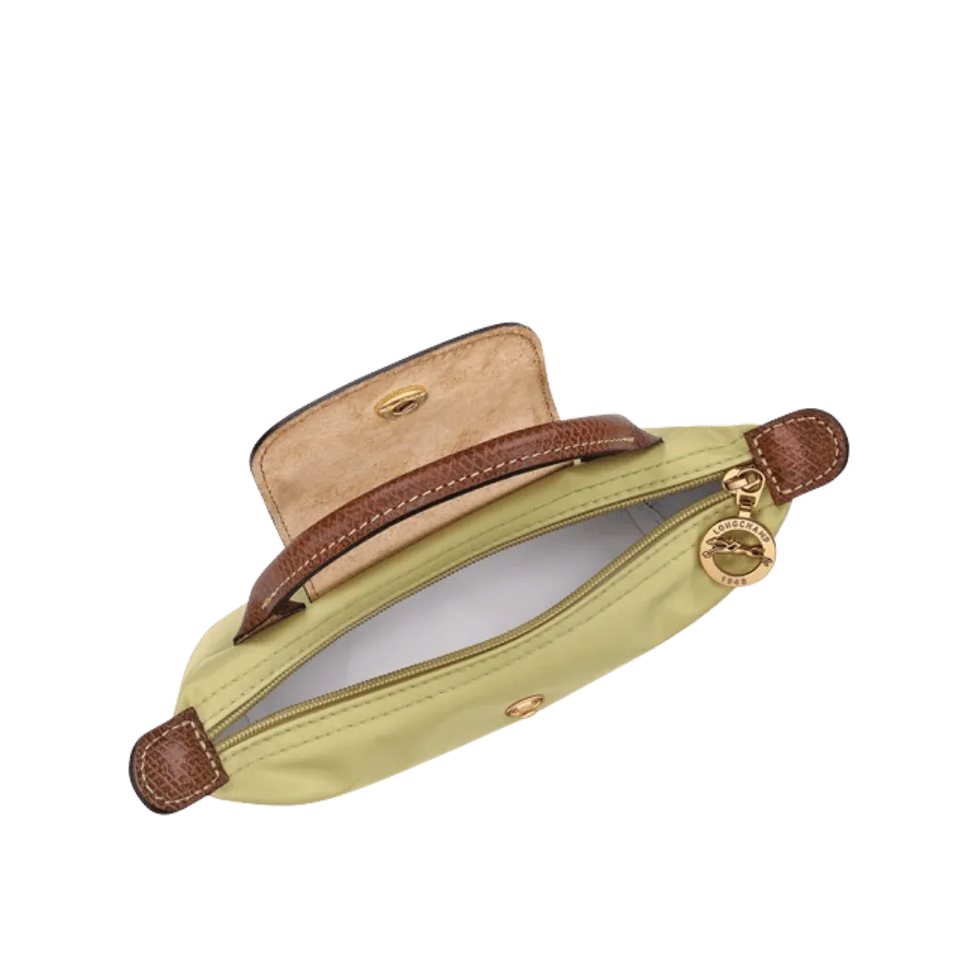 Longchamp Le Pliage Original Pouch with handle Pistachio - Recycled canvas